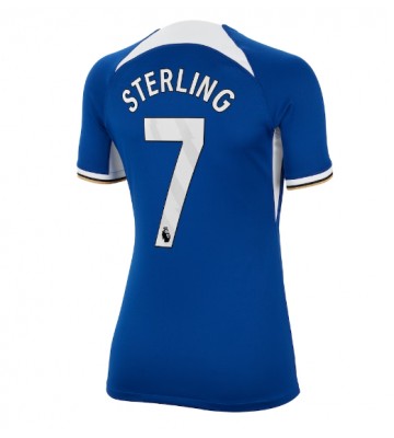 Chelsea Raheem Sterling #7 Replica Home Stadium Shirt for Women 2023-24 Short Sleeve
